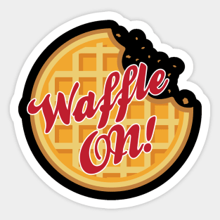 Waffle ON! Sticker